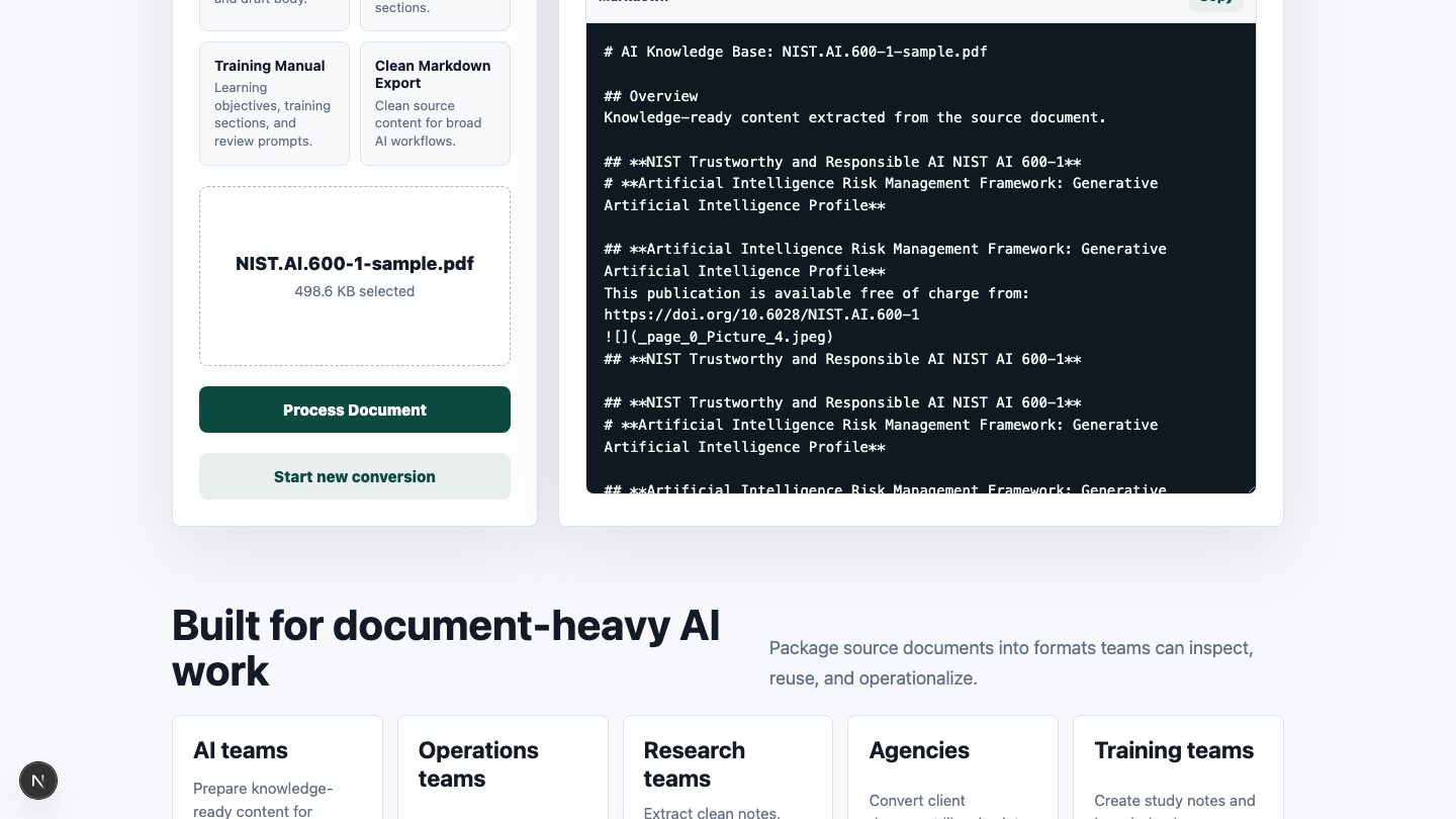 RelayWorks completion screen showing generated document outputs and package download